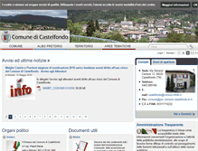Tablet Screenshot of comune.castelfondo.tn.it